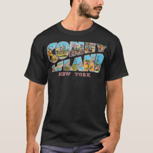 Coney Island New York NY  Retro Souvenir T-shirt
