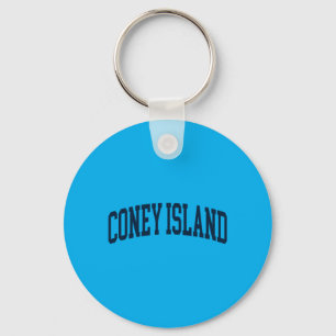 Coney Island New York Souvenir Retro Preppy Sleutelhanger