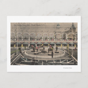 Coney Island, NY - Luna Park Circus Act Briefkaart