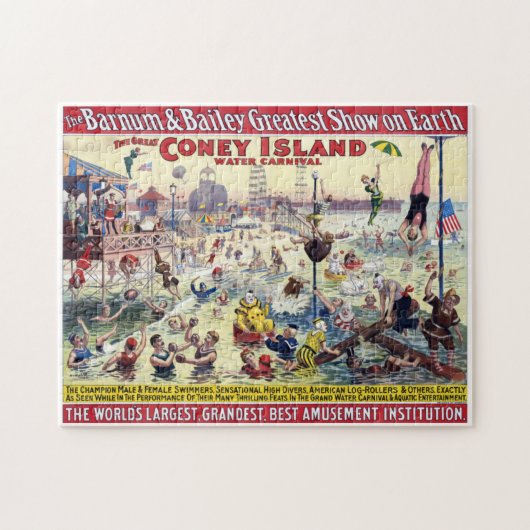 Coney Island Water Carnival, 1898 Legpuzzel (Horizontaal)