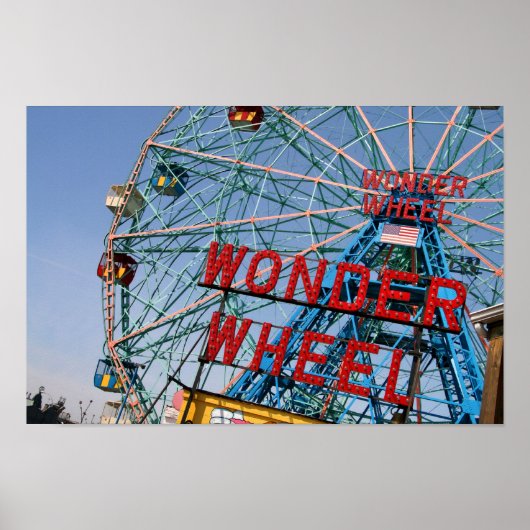 Coney Island Wonder Wheel Poster (Voorkant)