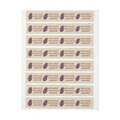 confectionner 4 mini étiquettes de bonbons à parti (Feuille)