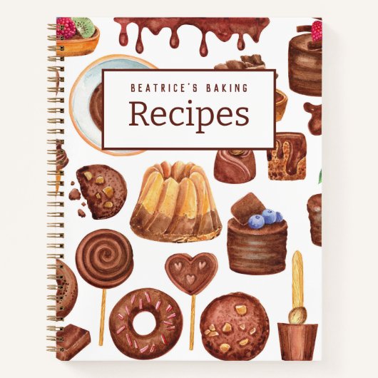 Confections de chocolat Livre de recettes personna (Devant)