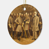 Confederate Generaal Robert E. Lee en zijn General Keramisch Ornament (Links)