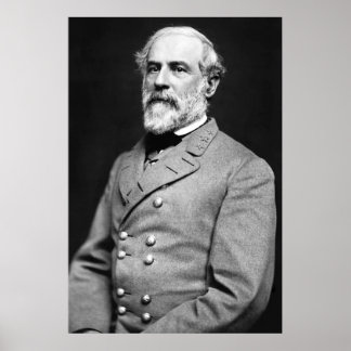 Confederate Generaal Robert E. Lee Portrait Poster