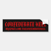 CONFEDERATE HELL BUMPERSTICKERS (Voorkant)