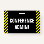 "CONFERENCE ADMIN !" Badge (Devant)