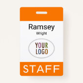 Conference Lanyard Badge Plastic Evenement Persone (Voorkant)