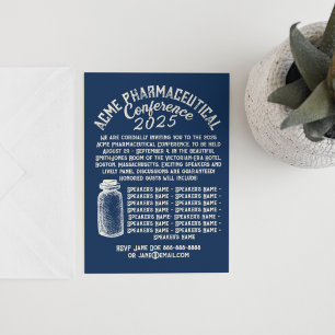 Conférence pharmaceutique Invitation rétro
