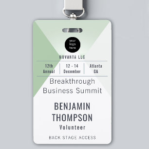 Conferentie Bedrijfs Evenement Groen ID Naam Badge