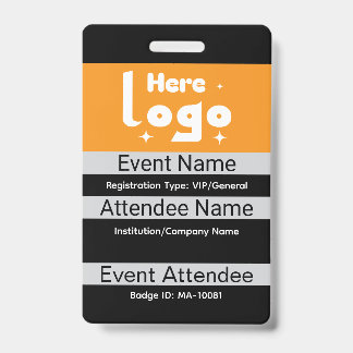Conferentiedeelnemersnaam personaliseren badge