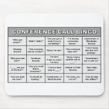 Conferentiegesprek Bingo Mousepad