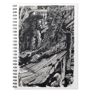 "Confess!", india inkttekening Notitieboek