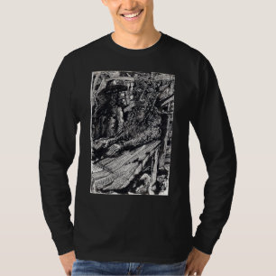 "Confess!", india inkttekening T-shirt