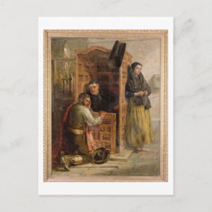Confession, 1862 (olie op canvas) briefkaart