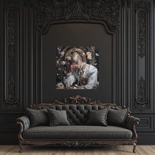 Confessions of a Monocle Maker — Gothic Surreal Canvas Afdruk