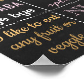 Confetti 1er Anniversaire affiche du tableau noir (Coin)