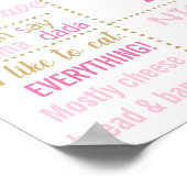 Confetti 1er Anniversaire affiche du tableau noir (Coin)