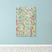 Confetti 24 x 36 Canvas Print (Insitu (Houten vloer))