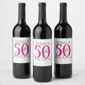 Confetti 50 & Fabuleux Étiquettes de vin de fête d (Bouteilles)