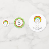 Confetti à l'ours polaire et à la table arc-en-cie (Devant)