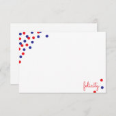 Confetti - Aangepaste notitiekaarten (Voorkant / Achterkant)