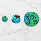 Confetti abstrait vert, abstrait doux doux (Devant)