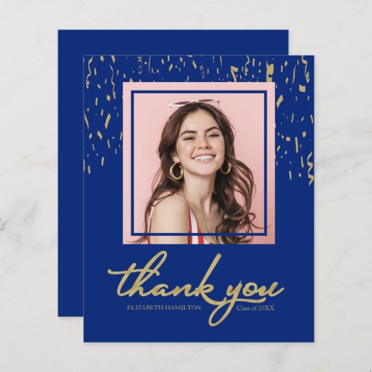 Confetti Afstuderen Fotobudget Hartelijk dank (Voorkant / Achterkant)