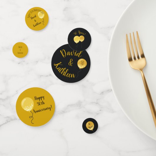 Confetti aux ballons d'or du 50e anniversaire (Groupe)