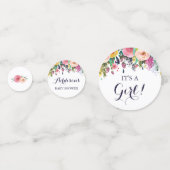 Confetti Baby shower Fleur Coloré (Devant)