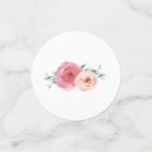 Confetti Baby shower Fleur Coloré (Petit recto)