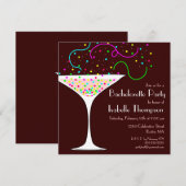 Confetti Bachelorette Kaart (Voorkant / Achterkant)