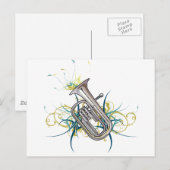 Confetti Baritone Briefkaart (Voorkant / Achterkant)