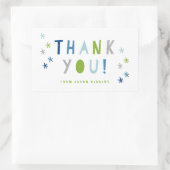 Confetti Bash | Fête des enfants merci autocollant (Sac)