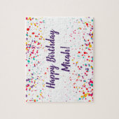 Confetti Birthday Puzzle Legpuzzel (Verticaal)