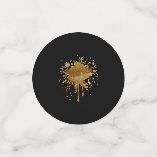 Confetti Black & Gold  (Petit recto)