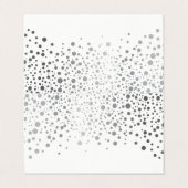 Confetti blanc et argenté élégant | Cartes (Extérieur déplié)