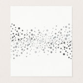 Confetti blanc et argenté élégant | Cartes (Extérieur déplié)