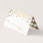 Confetti blanc et or 2 | Cartes (Dos)