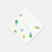 confetti bleu | C'est une serviette en papier pour (Coin)