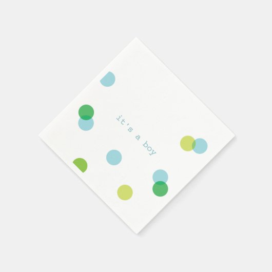 confetti bleu | C'est une serviette en papier pour (Coin)