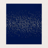 Confetti bleu foncé et argent | Cartes (Intérieur déplié)