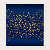 Confetti bleu marine et or | Cartes (Intérieur déplié)