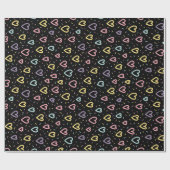 confetti bleu rose amour forme cadeau papier d'emb (Plat)