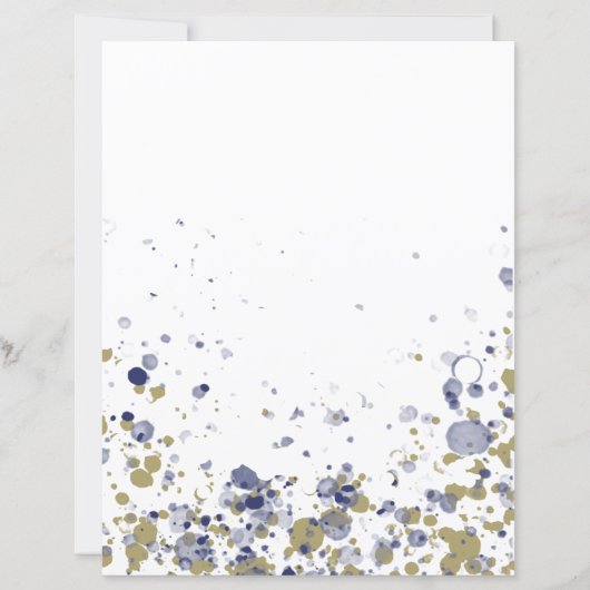Confetti Blue Gold (Voorkant)