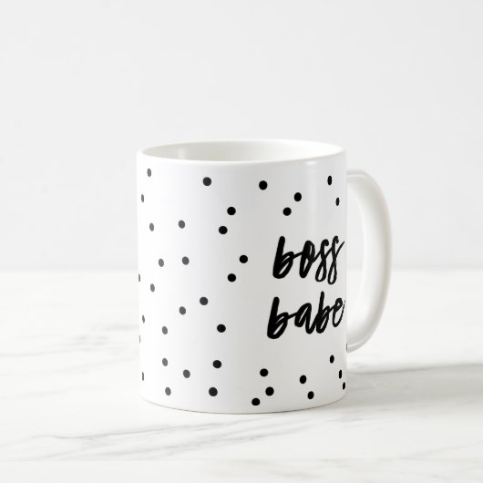 Confetti Boss Babe Coffee Mok (Voorkant rechts)