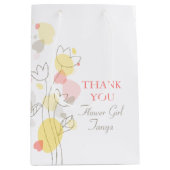Confetti bruiloft bloemmeisje gunt middelgroot cad medium cadeauzakje (Voorkant)