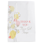 Confetti bruiloft bloemmeisje gunt middelgroot cad medium cadeauzakje (Achterkant)