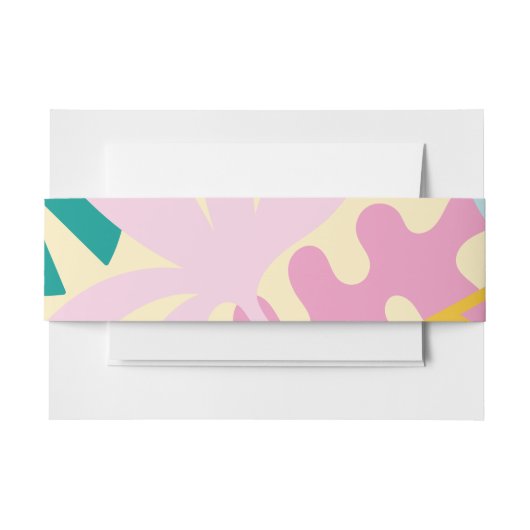 Confetti-buikband Uitnodigingen Wikkel (Voorkant Voorbeeld)