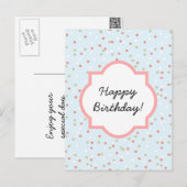 Confetti Cake Blue Butterroom Frosting Briefkaart (Voorkant / Achterkant)